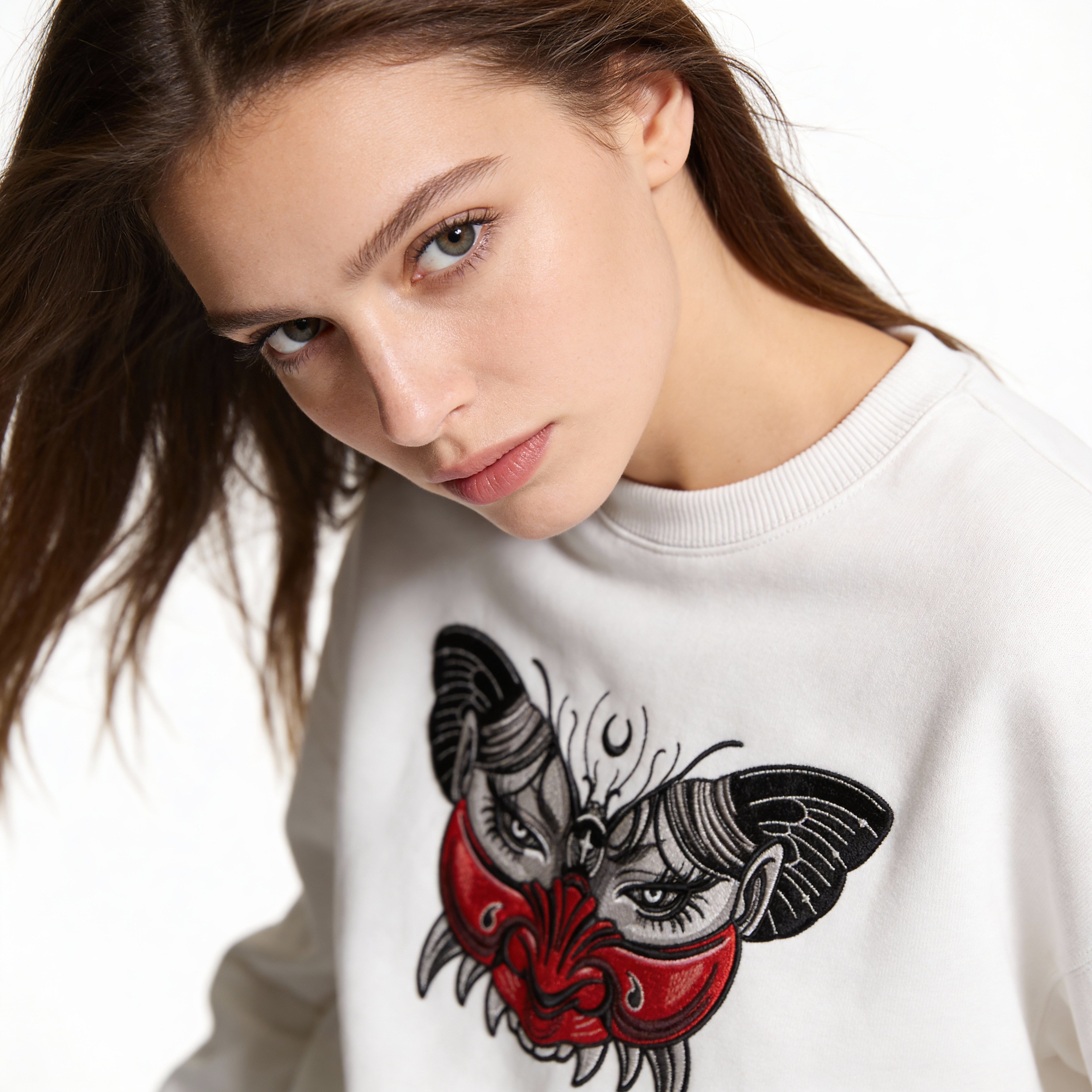 Crimson Oni Oversized Sweater